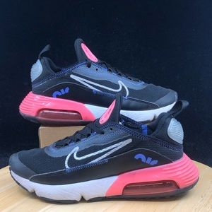 Nike Air Max 2090 GS Black Silver White Pink Purple Kid Women CJ4066-011 Sz 5.5Y